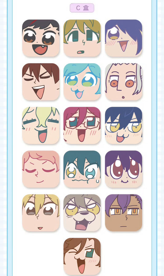 「通常価格・振込締切日:8/4」代行予約 偶像梦幻祭中国限定商品 ぶくスタスクエア缶バッジ