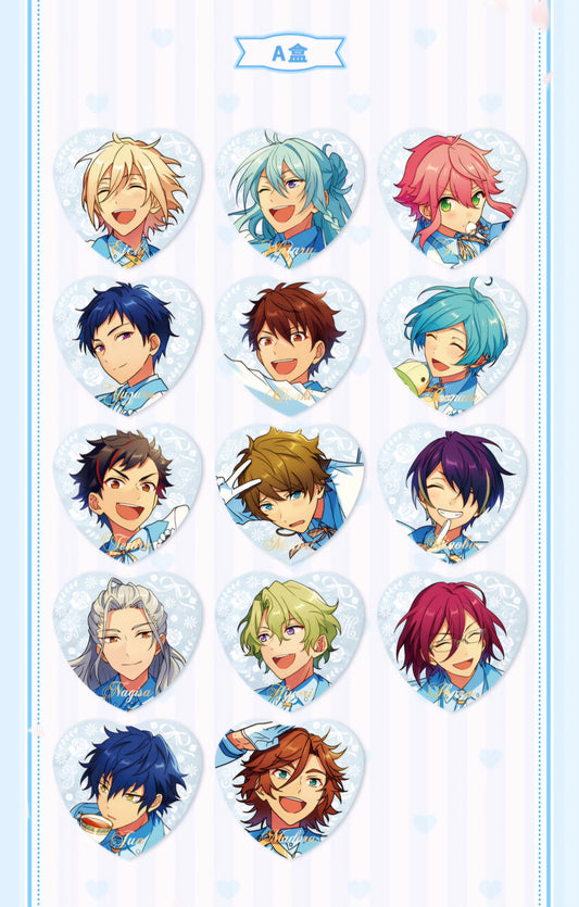 「特典付き・早期価格・振込締切日:6/19」代行予約 偶像梦幻祭中国限定商品 三周年誓約ハート缶バッジ