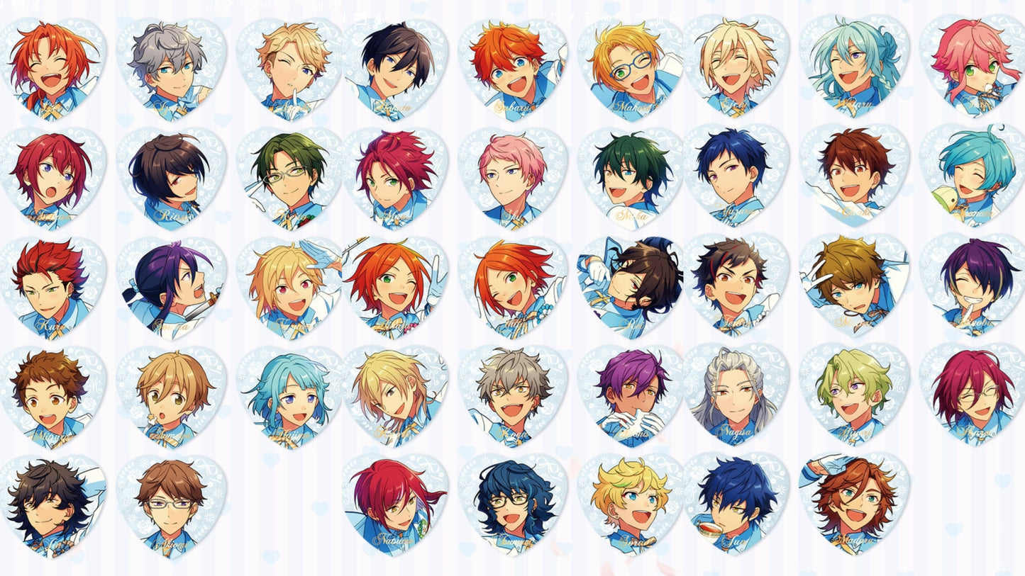 「特典付き・早期価格・振込締切日:6/19」代行予約 偶像梦幻祭中国限定商品 三周年誓約ハート缶バッジ