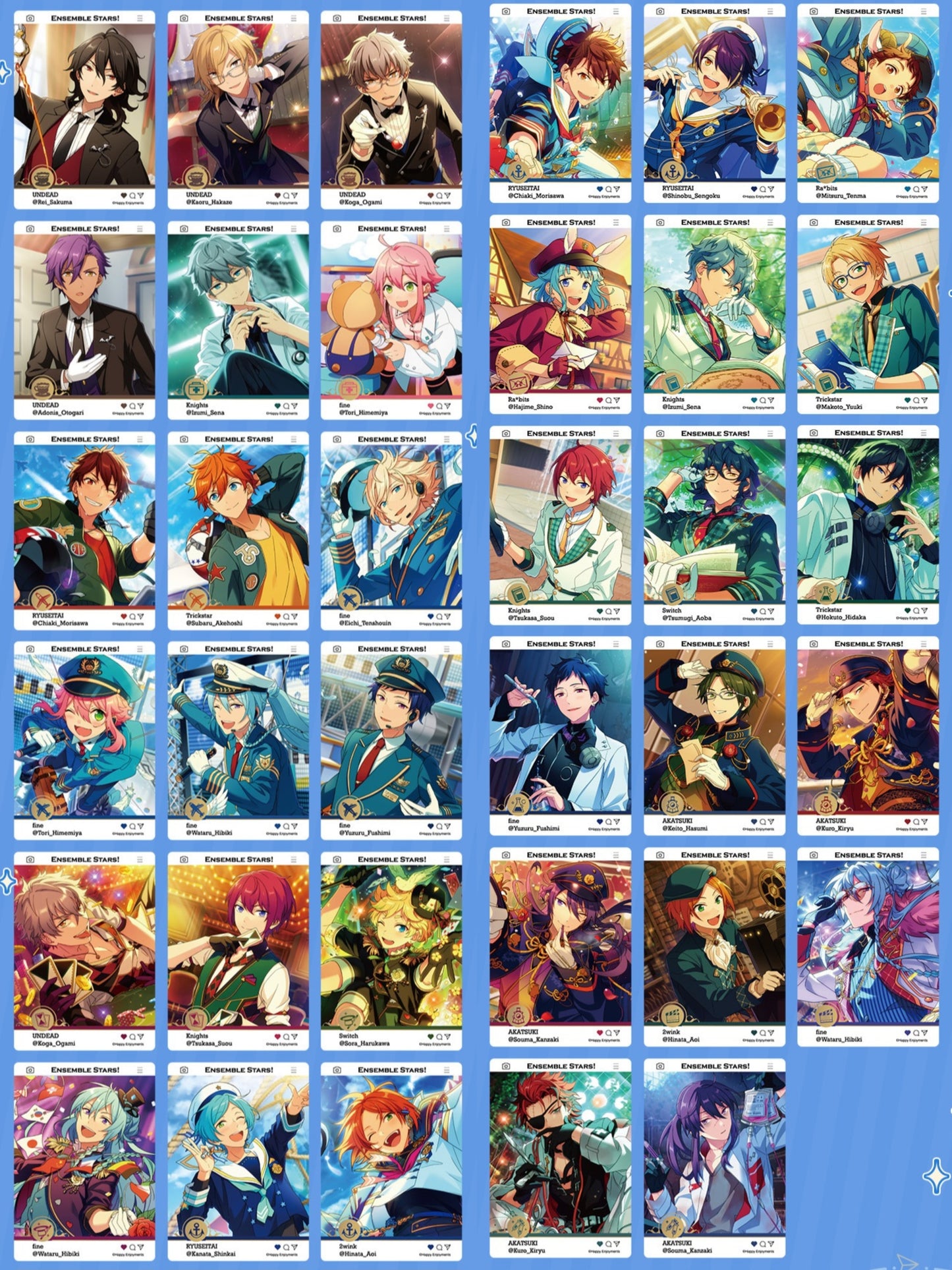 「通常価格・振込締切日:9/29」代行予約 偶像梦幻祭 中国限定商品 仕事ins風カード