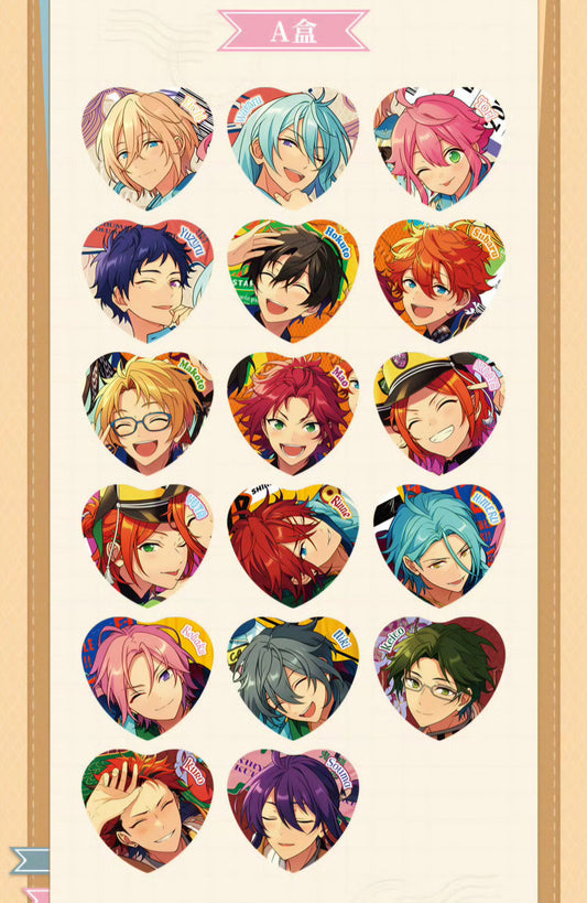 「通常価格・振込締切日:2/24」代行予約 偶像梦幻祭中国限定商品 tripシリーズ-ハート缶バッジ