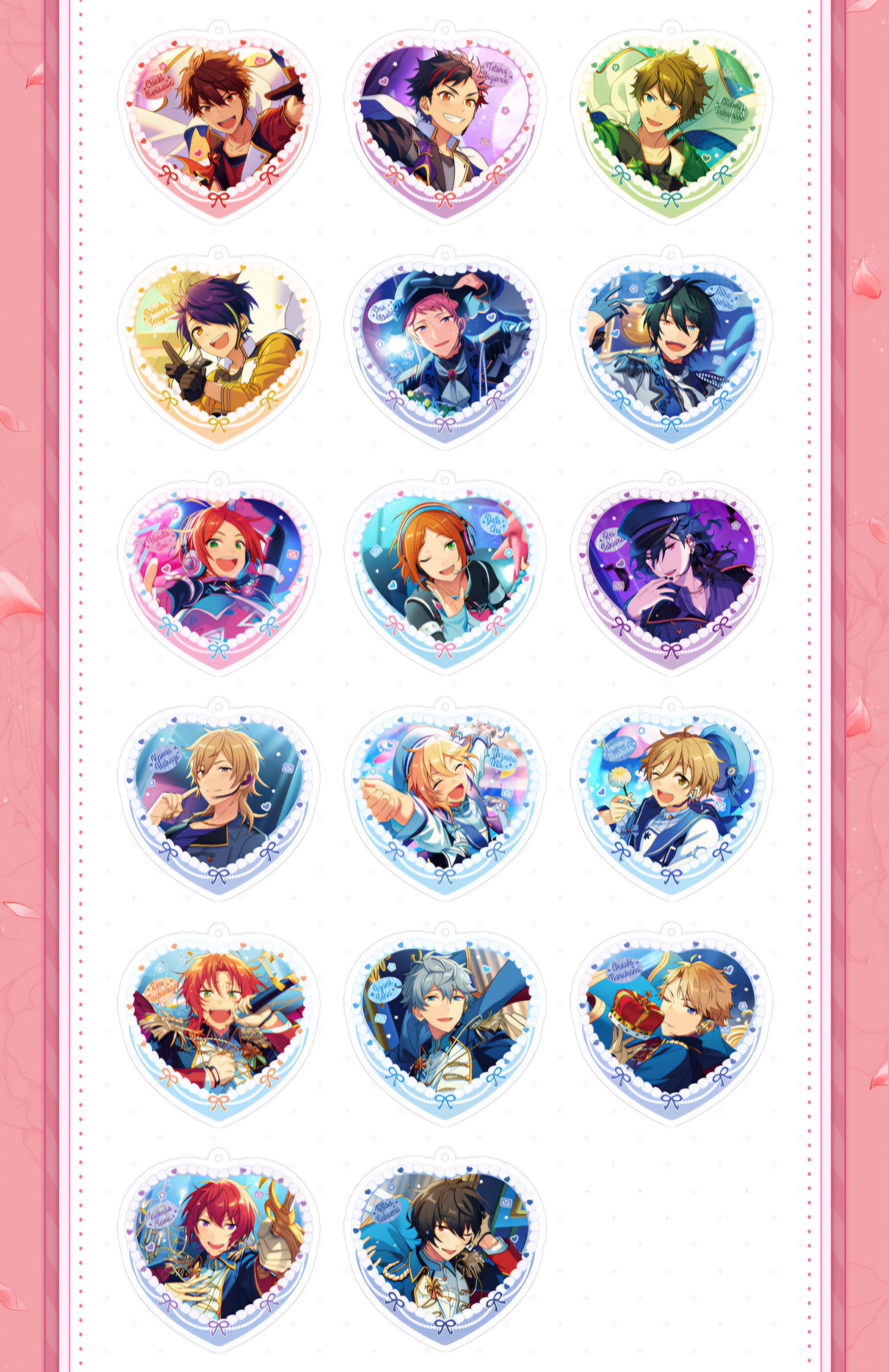 「通常価格・振込締切日:3/30」代行予約 偶像梦幻祭中国限定商品 バレンタイン流砂アクリルキーホルダー