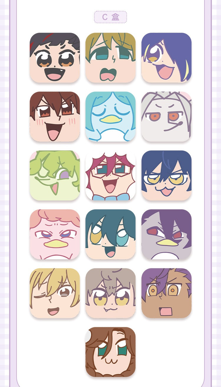 「早期価格・振込締切日:3/27の15時」代行予約 偶像夢幻祭 中国限定商品 大川先生シリーズ萌顔缶バッジ第三弾