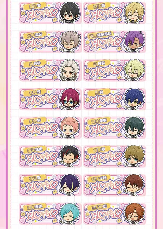 「通常価格・振込締切日:1/5」代行予約 偶像梦幻祭中国限定商品 八周年スクエア缶バッジ