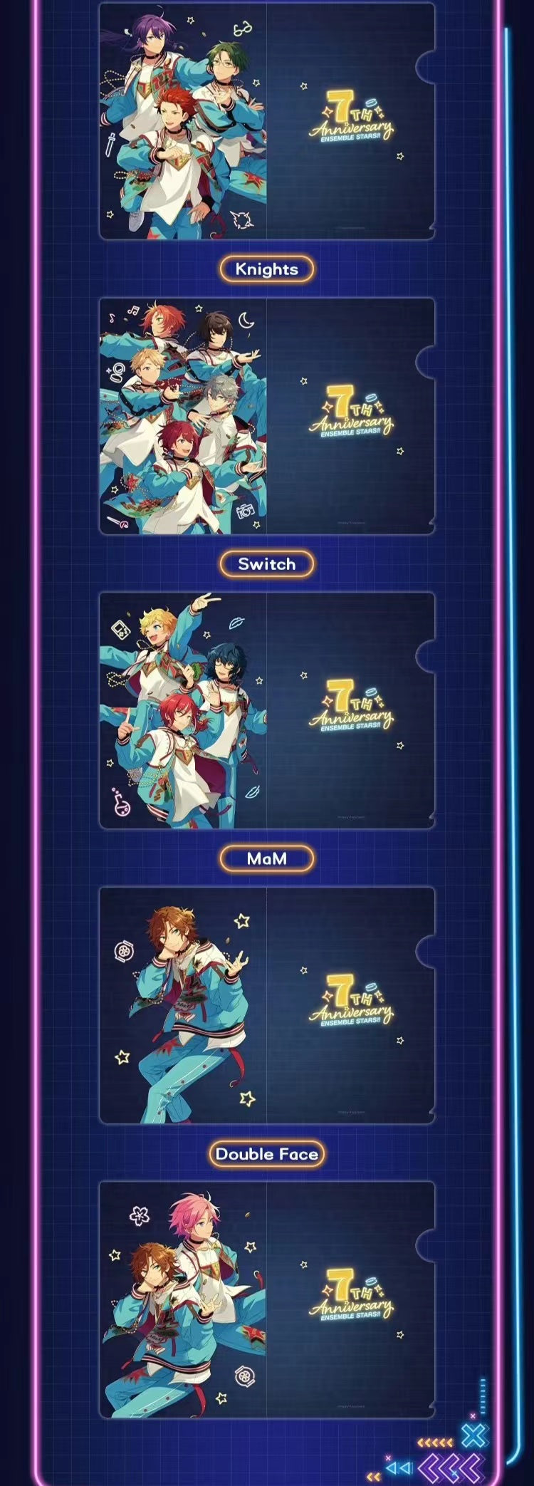 「特典あり・振込締切日:10/5」通常価格 代行予約 偶像梦幻祭 中国限定商品 7周年グッズ・カーニバル ハート缶バッジ