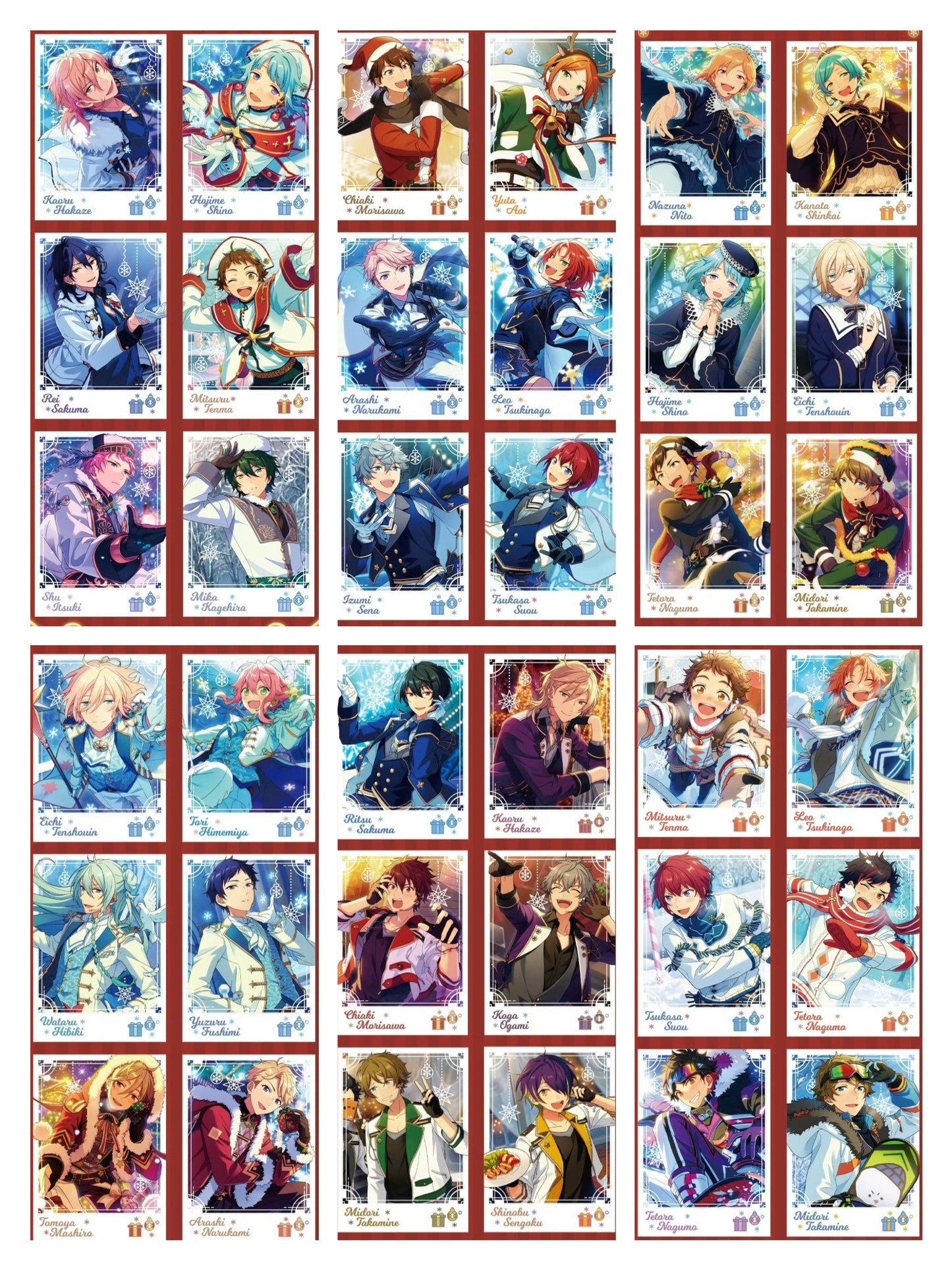 「早期価格第三回・振込締切日:1/7」代行予約 偶像梦幻祭 中国限定商品 冬日ポラ風カード