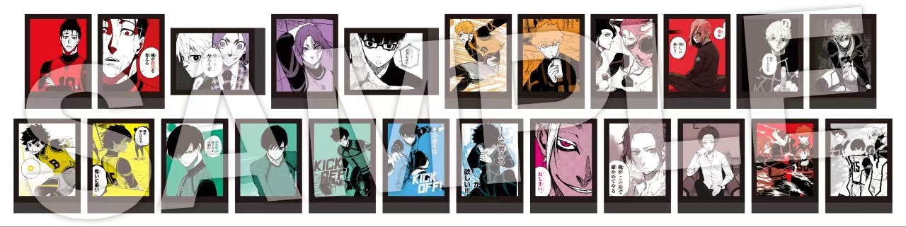 「振込締切日6/6」代行予約 蓝色监狱 缶バッジ ポラ風カード