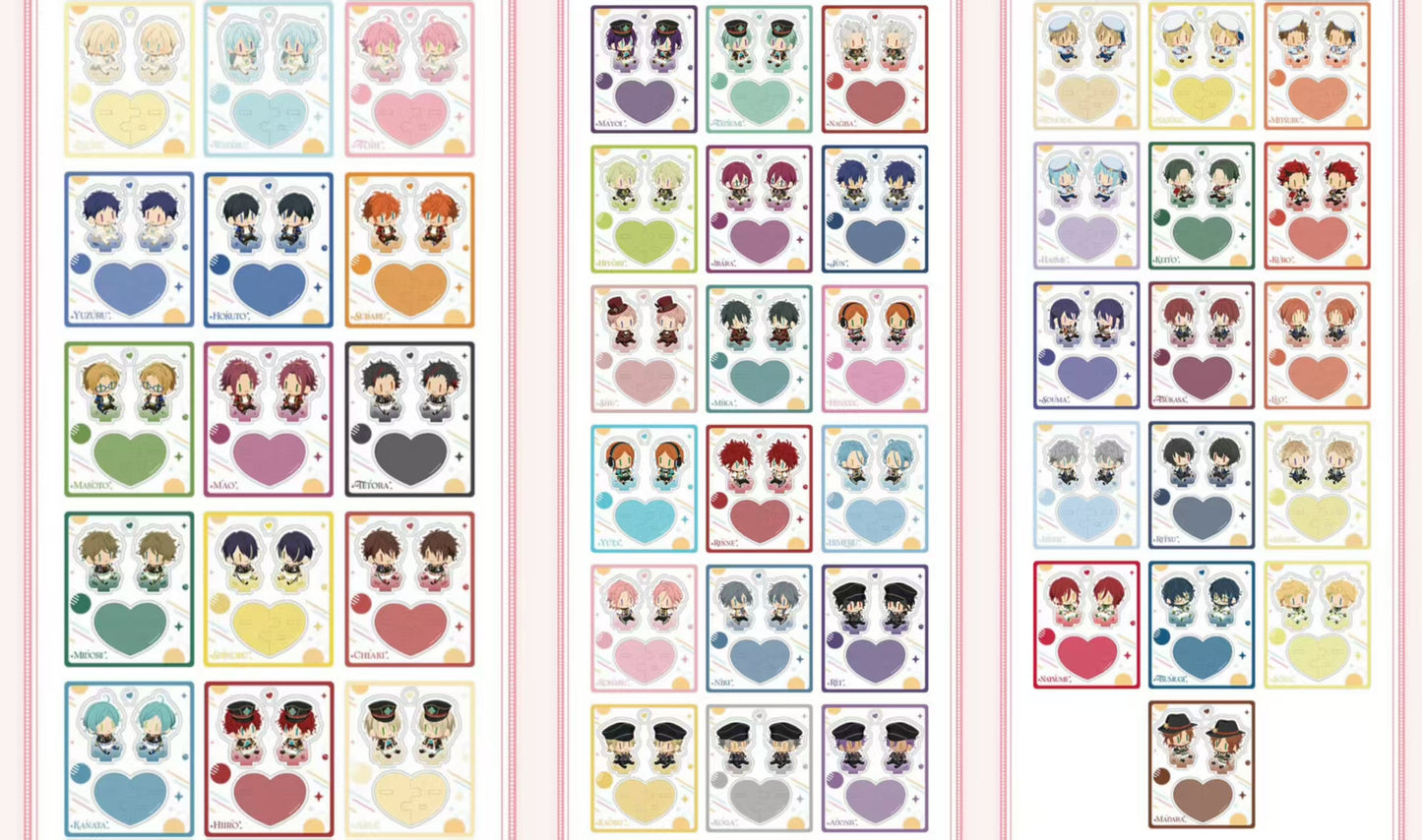 「特典付き・早期価格・振込締切日：9/28」代行予約　偶像梦幻祭　中国限定商品　ぬいぐるみアクリル➡追光缶バッジと同梱注文