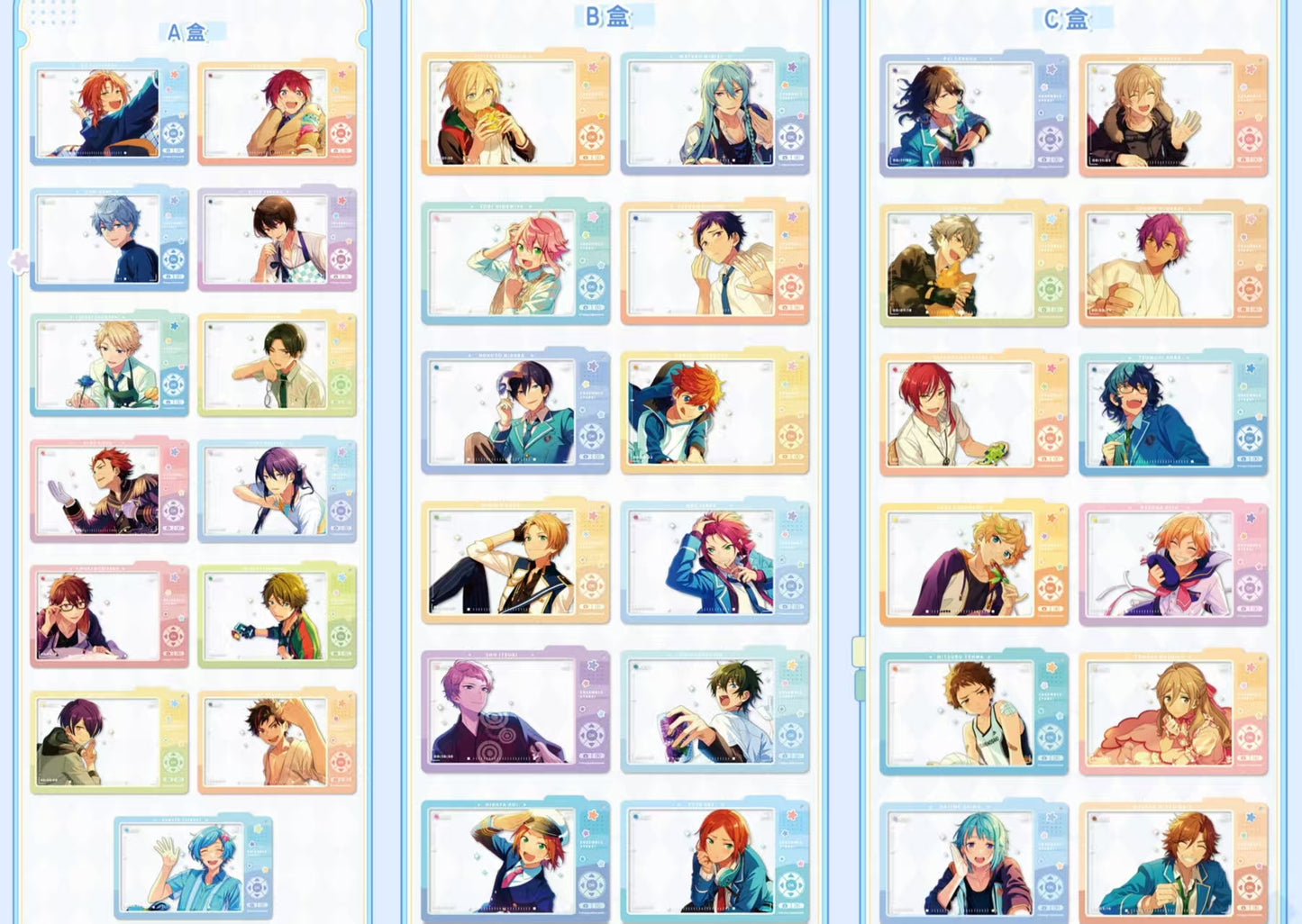 「早期価格第二回・振込締切日：11/27」代行予約　偶像梦幻祭 中国限定商品　VLOG風アクリルクリアカード